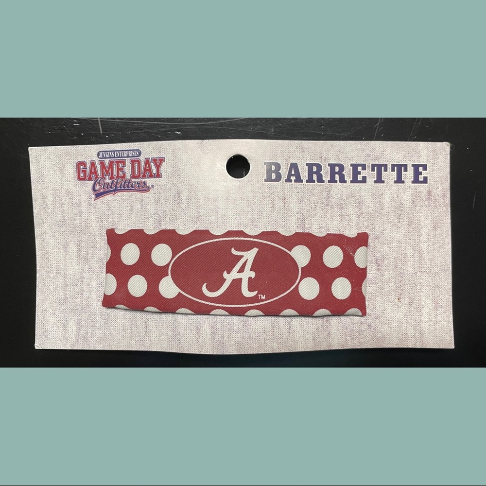 NWT Alabama Crimson Tide Polka Dot Barrette